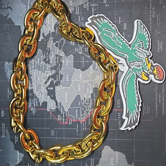 Eagles Other - Philadelphia Eagles Gold Chain Necklace with Eagle Pendant